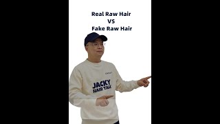 How to tell if your hair is real raw hair or fake raw hair