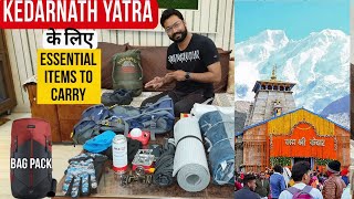 Kedarnath  Bag Packing  Essential Items To Carry  Kedarnath Trip  mmv74
