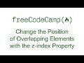Applied Visual Design - Change the Position of Overlapping Elements with the z index Property