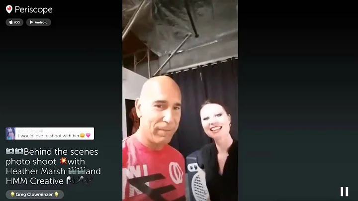 Behind the scenes photo shoot with Heather Marsh a...