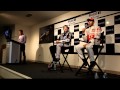 Lewis Hamilton & Tony Stewart Post Car Swap Interviews at The Glen