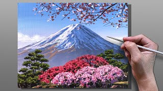 Cara Melukis Gunung Fuji Jepang / Correa Art