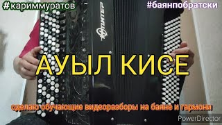 АУЫЛ КИСЕ - обучающий видеоразбор на БАЯНЕ для начинающих #кариммуратов #баянпобратски