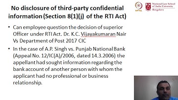 mod10lec57 - Exempted Information - XI