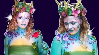 Mother Nature Body Paint Tutorial