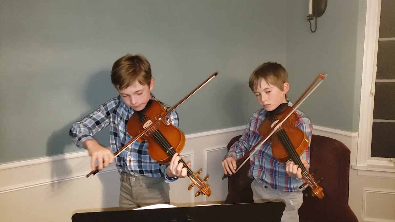 Lukas & Mattias Hofstetter, Violins, Perform La Bandoline by Jan Kalliwoda