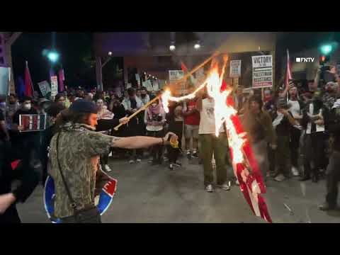 Anarcho-Brat Flag Burning Video