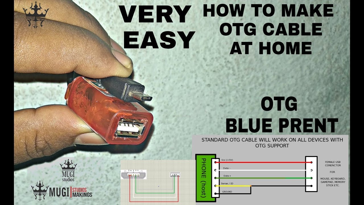 HOW TO MAKE OTG CABLE AT HOME SIMPLE AND DETAIL homemade OTG CABLE DIY