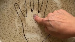 Educational experiment shows what happens when water, baby powder & soap interact