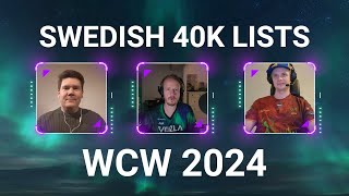 World Championships of Warhammer - Swedish Lists