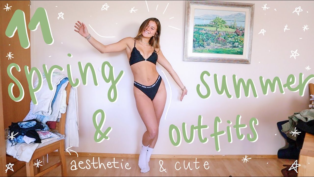 11 CAUSUAL AND CUTE SPRING TO SUMMER OUTFITS // aesthetic, vsco girl  inspired easy outfits 2021 