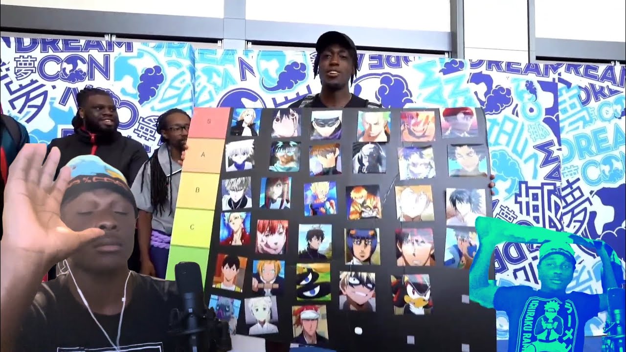 Dreamcon's taste is Trash | I Asked 100 Anime fans To Makes A Side Character teir List - Reaction