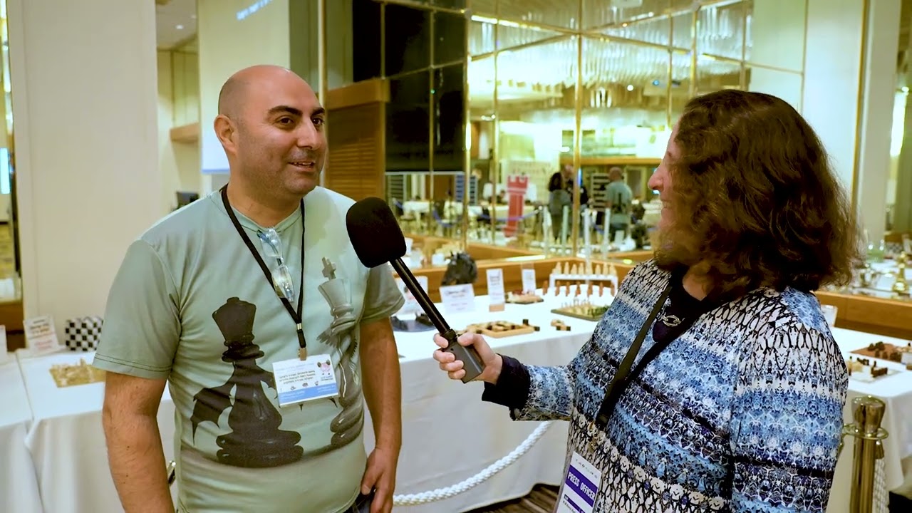 Interview with Avi Cohen, chess teacher and owner of Smart Games of Israel | World Team Ch - Day 1 |