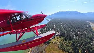NXCub float plane from Emerald Bay to South Tahoe landing