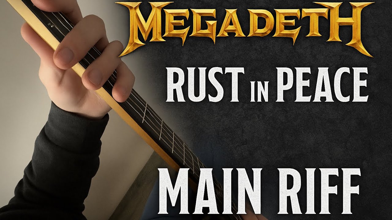 Megadeth – Rust In Peace: Главный рифф на гитаре (Объяснение + Табулатура) 