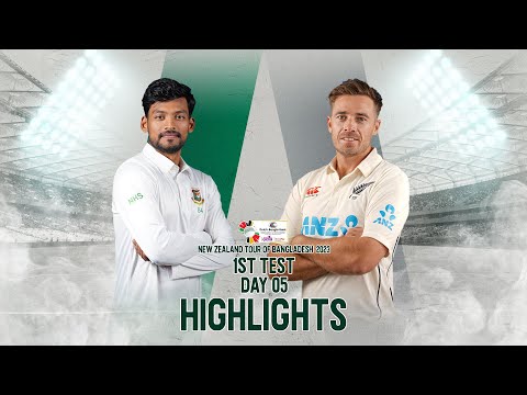 Bangladesh vs New Zealand Highlights | 1st Test | Day 5 | New Zealand Tour of Bangladesh 2023