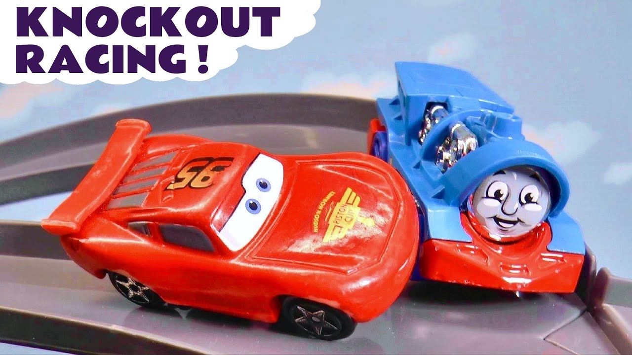 Funlings Cars Knockout Racing with Toy Car Characters YouTube