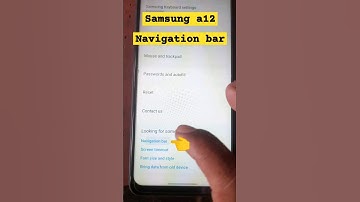Samsung A12 navigation bar kese change kare|#viralvideo