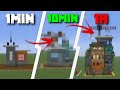 Ich baue ein CYBERPUNK HAUS in Minecraft – in 1 Minute, 10 Minuten und 1 Stunde! [MAP DOWNLOAD]