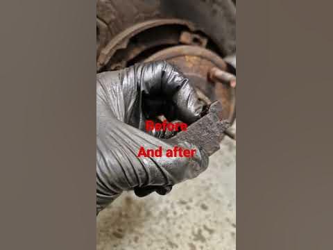 stuck emergency brake fixed - YouTube