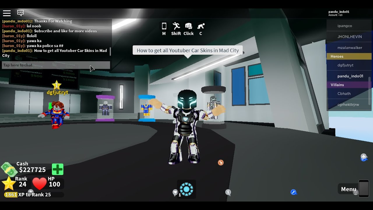 [ Codes ] How to get all Youtuber Car Skins part 1 in MadCity 