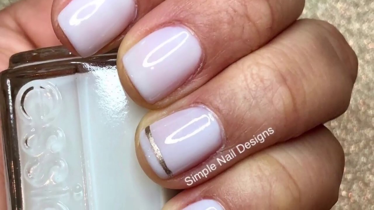 DIY Gold Striped Nails – Honestly WTF