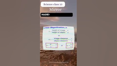 Mirror Formula / magnification of mirror and nature of image #science #cbseclass10#shortvide
