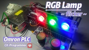 Learning PLC starts with a simple program |  RGB light blinking | 从简单程序开始学习PLC .