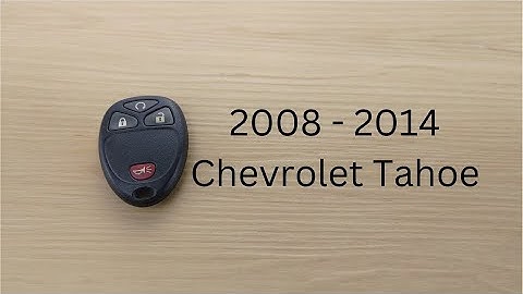 How To Replace or Change Chevrolet Tahoe Remote Key Fob Battery 2008 - 2014