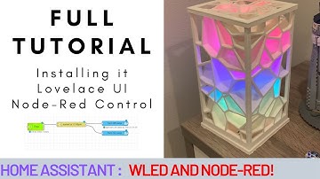 Home Automation with the Voronoi Lamp via Home Assistant, Node-Red, and WLED