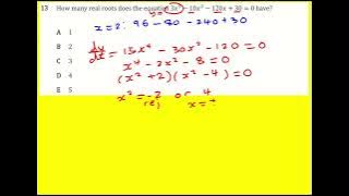 TMUA practice paper 1 q13 (Maths)