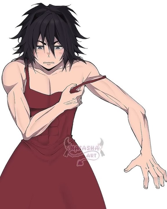 giyuu in dress #demonslayer #giyuutomioka #shorts