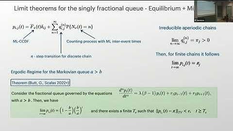 FD2W02 | Dr. Nicos Georgiou | Time-fractional G/G/1 queues and applications to the double..