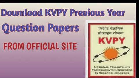 How to download KVPY Previous Year Question Papers from official site| #kvpy |#kvpyexam |#kvpysa