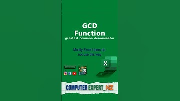 How to find the greatest common denominator in Excel GCD Function #excel #exceltips #ytshorts