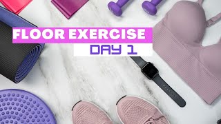 how to lose weight? 10days challenge   floor exercise | Day 1