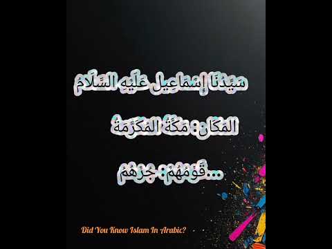 أَشْهَرُ أَنْبِيَاءِ اللهِ - الجزء التاني #اكسبلور #معلومات_دينية #أنبياء_الله #انبياء #shorts