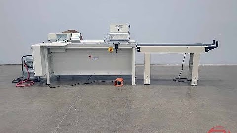 GBC STL1000 Semi-Automatic Twin Loop Binding Machine w/ Automatic Conveyor - 051223209007A