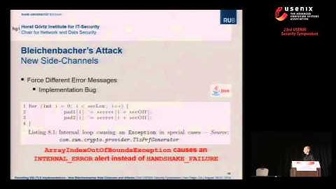 Revisiting SSL/TLS implementations: new Bleichenbacher side channels and attacks