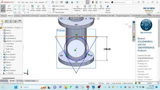 How to drawing Single Y pipe in solidworks