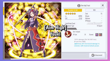 【SAOIF】[Aim High] Yuuki (Dark | Slash | All Foes) Skill Animation