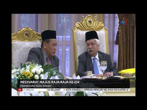 S4 Mesyuarat Majlis Raja Raja Ke 254 Dipengerusikan Sultan Selangor 3 Julai 2019 Youtube