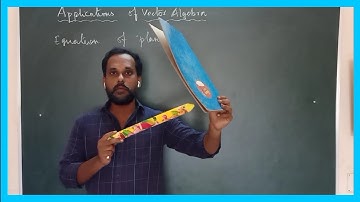 Equation of plane in normal form | Class 12 |Mathematics|  CBSE  IIT JEE| in Tamil