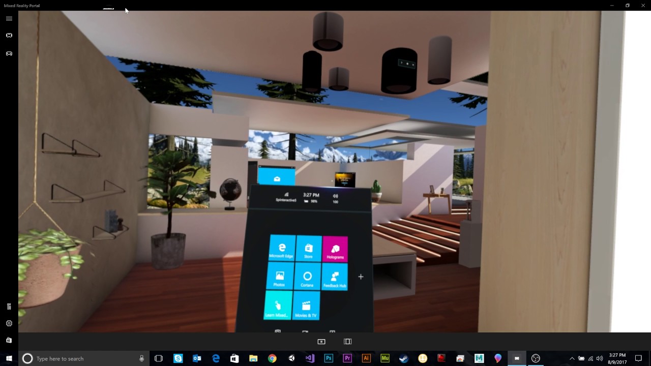 indre Labe Inspicere Tour of the Windows Mixed Reality Cliff House. - YouTube