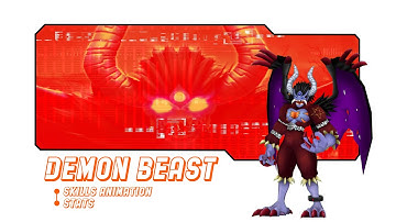 DMO Demon Beast Mode/Tsukaimon REBALANCED - General Stats - Skills Animation