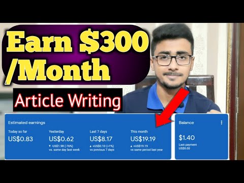 Earn $300/Month As Article Writer | Earn Money Online By Article Writing | Earn Money Online