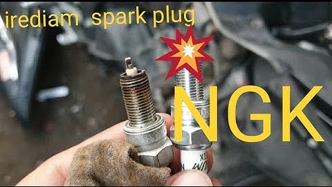 installed  ngk irediam  spark  plug  in r15 v3
