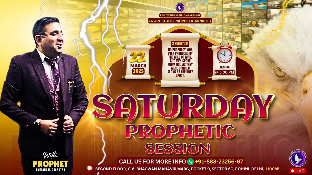 [ LIVE🔴] SATURDAY ONLINE PROPHETIC SESSION - (22/03/2025) - Prayers and ...