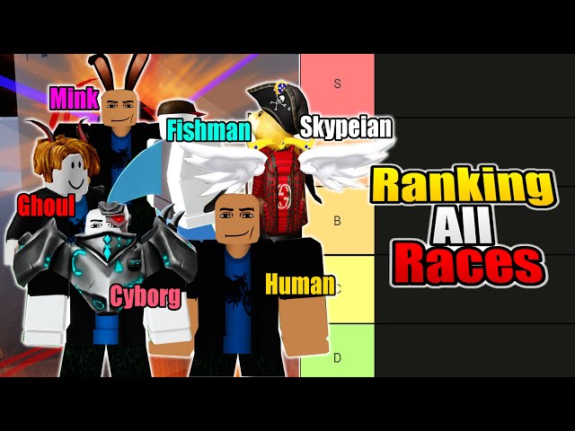 All races ranked! (Not my opinion) (credits to variety jay) #bloxfruit