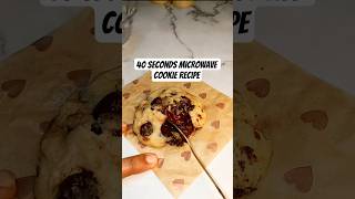 40Second Cookie in microwave🍪✨|Single serve cookie in 40 seconds #fyp #shorts #easyrecipes